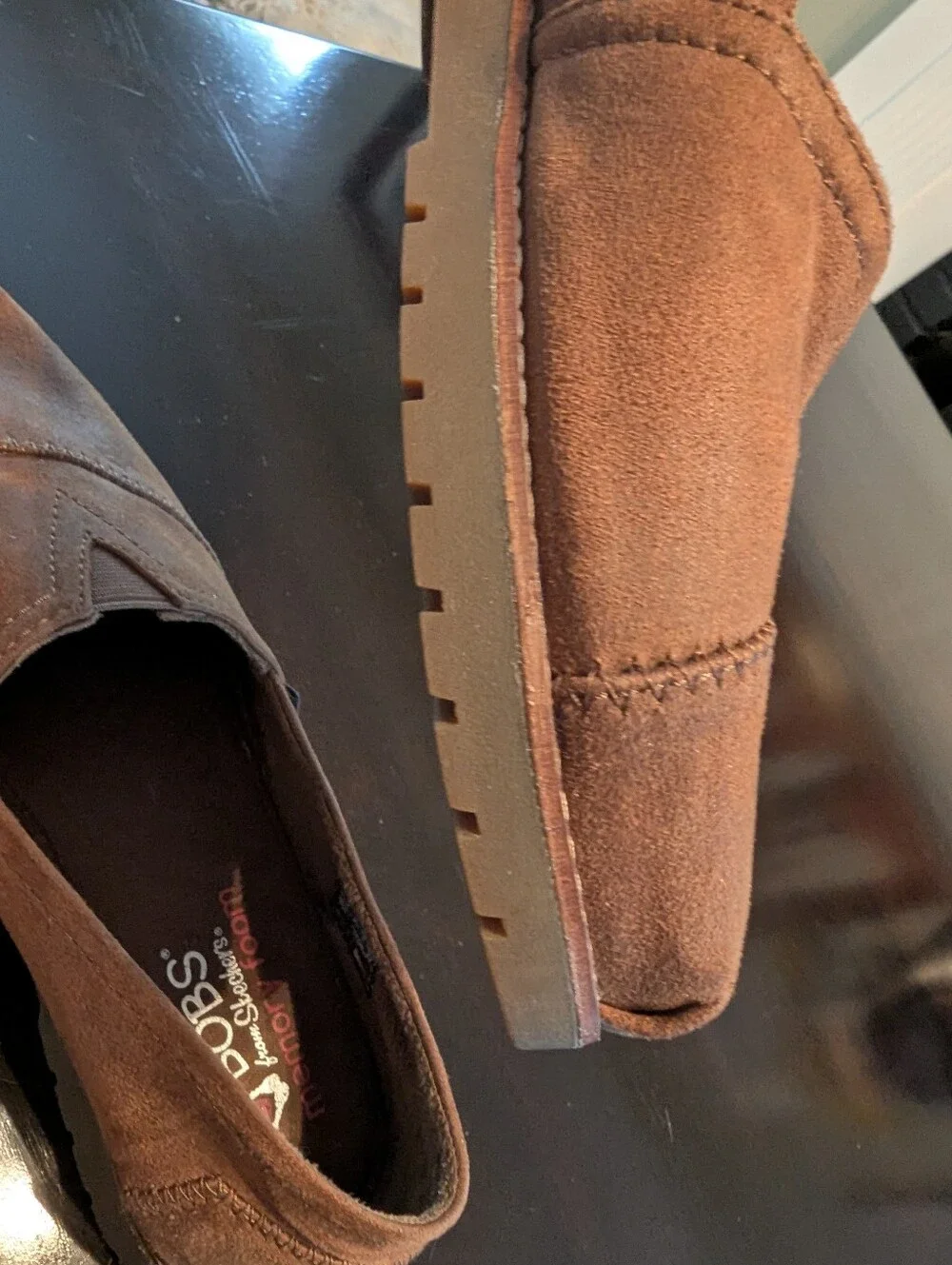 BOBS Skechers worn once Chill Lugs-URBAN SPELL Shoes Size 8 Brown Fleece Lined